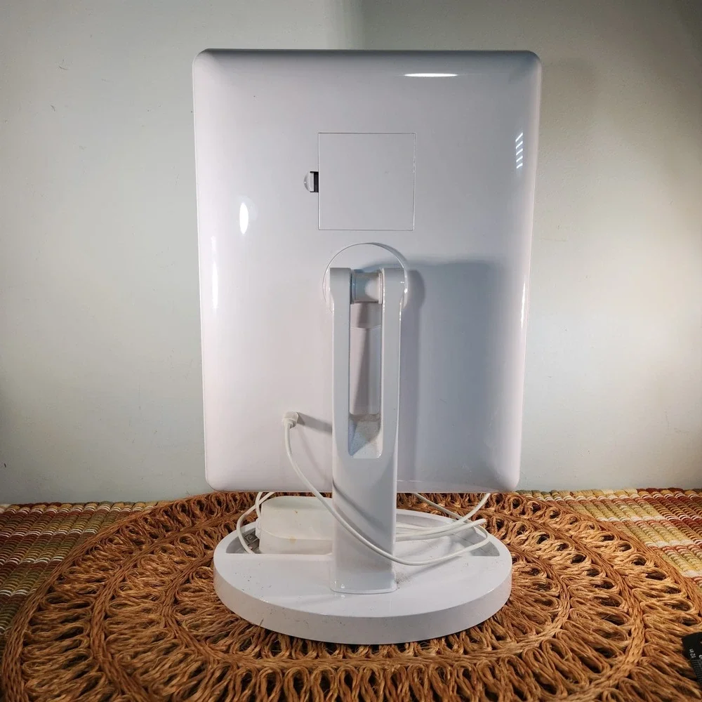 LED Lighted Makeup Mirror White Tabletop Vanity Mirror with USB Power Adapter